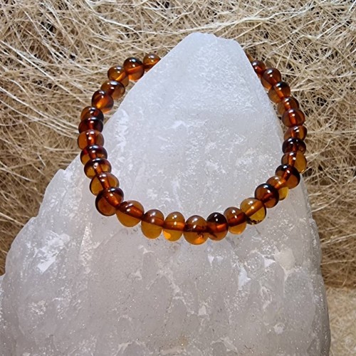 Borostyán karkötő