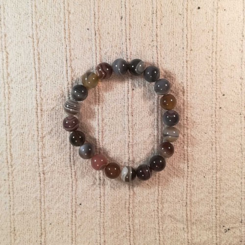 Botswan achát karkötő 10mm Botswan achát karkötő 10mm