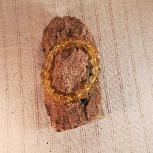 Citrin karkötő 10mm