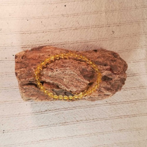 Citrin karkötő 6mm