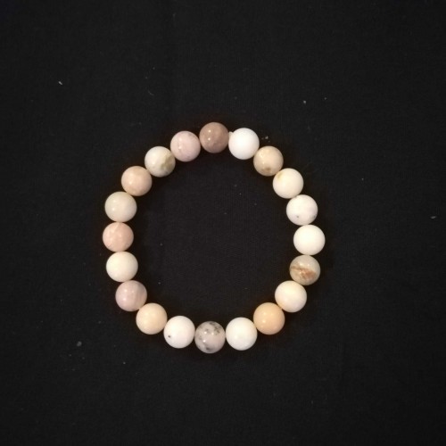 Pink opál karkötő 10mm