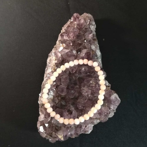 Pink opal karkötő 6mm