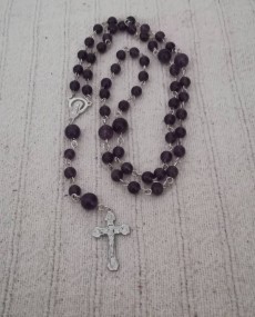 Ametiszt rózsafüzér