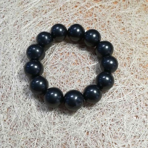 Shungit karkötő 14mm