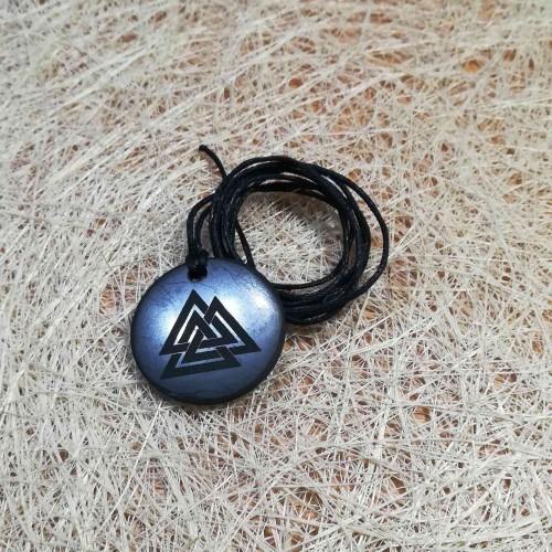 Shungit Valknut medál