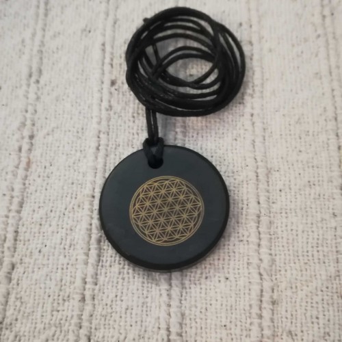 Shungit Élet Virága medál Shungit Élet Virága medál