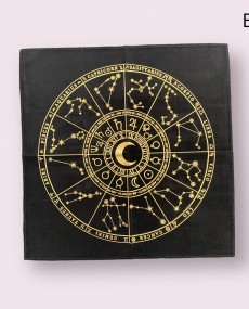 Zodiákjel mintás teritő